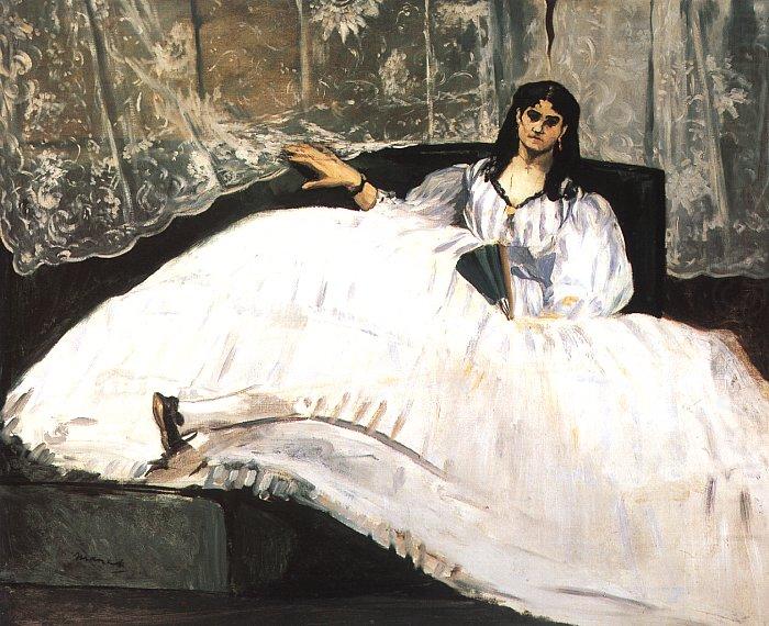 Edouard Manet Bauldaire's Mistress Reclining china oil painting image